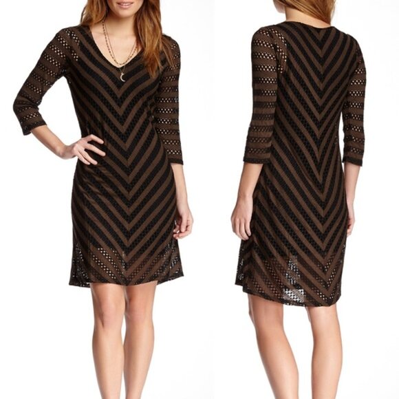 Miracle Body Miraclesuit Dress Size M Fit & Flare Shaping Crochet Y2K Resort - Picture 1 of 9